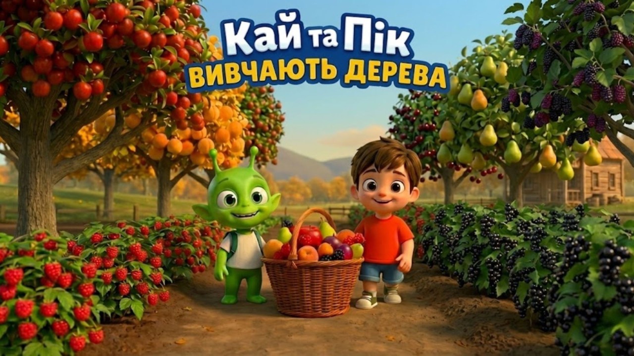 Фруктові дерева для дітей 🌳🍎 Пік і Кай