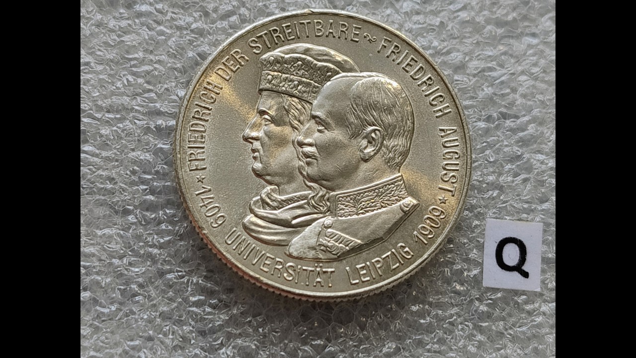 UNC-MS/BU. PERFECT!!! 2 марки 1909 - 500 років Лейпцігу (Q)