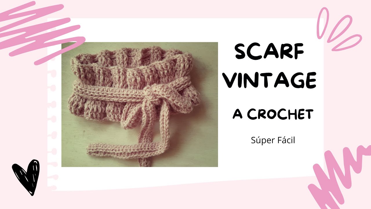 Scarf vintage a crochet