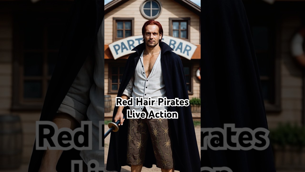Red Hair Pirates 🏴‍☠️ One Piece Live-Action Character Reveal #onepieceliveaction