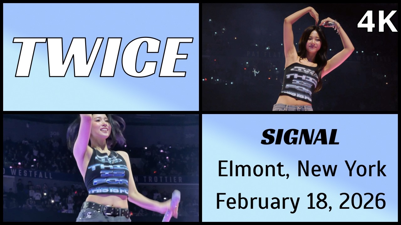 260218 트와이스 TWICE - Feel Special live @ UBS Arena, Elmont, NY 4K Fancam