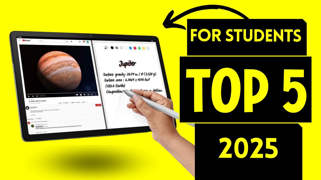 Best 5 Tablets for Students 2025 🔥 Top Picks for Learning & Productivity.