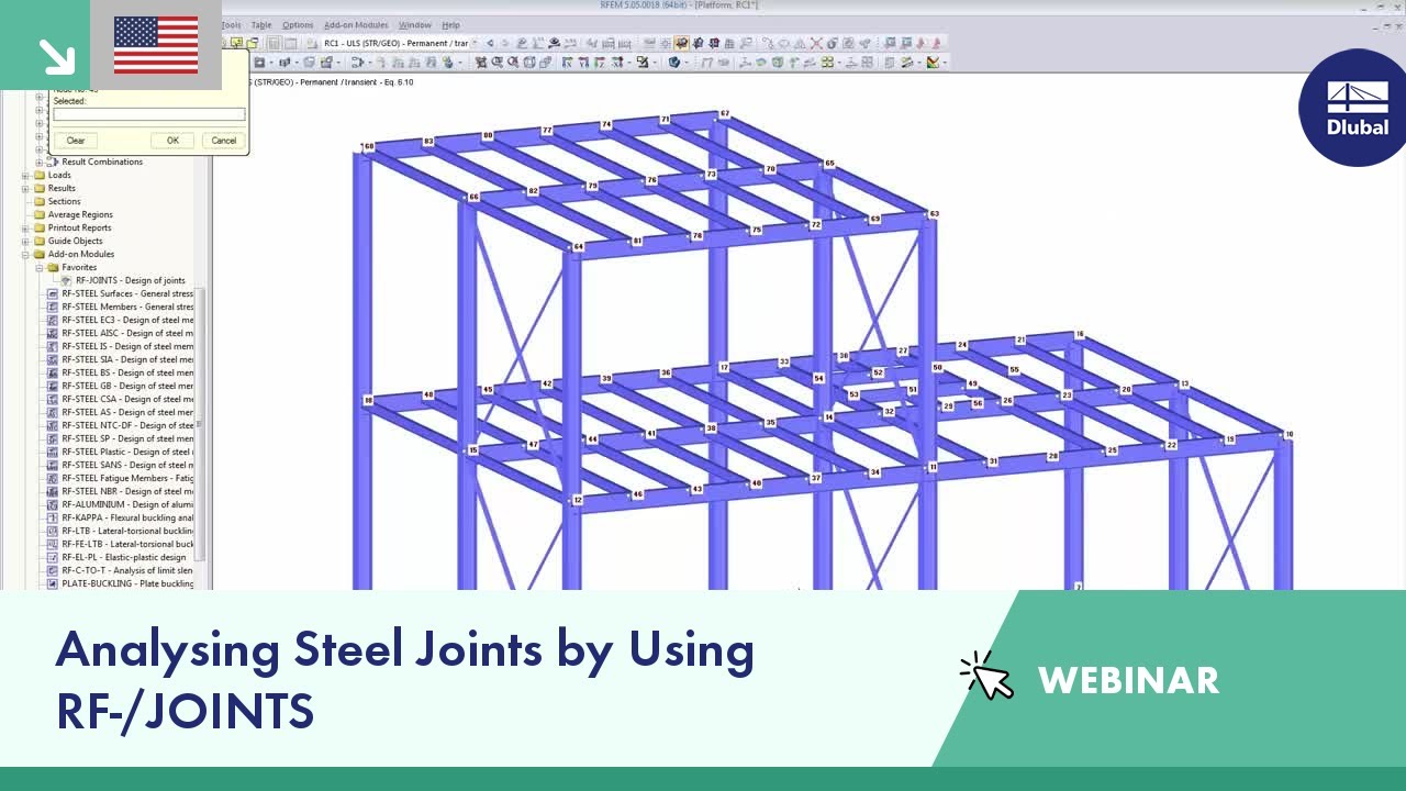 Webinar: Analysing Steel Joints by Using RF-/JOINTS
