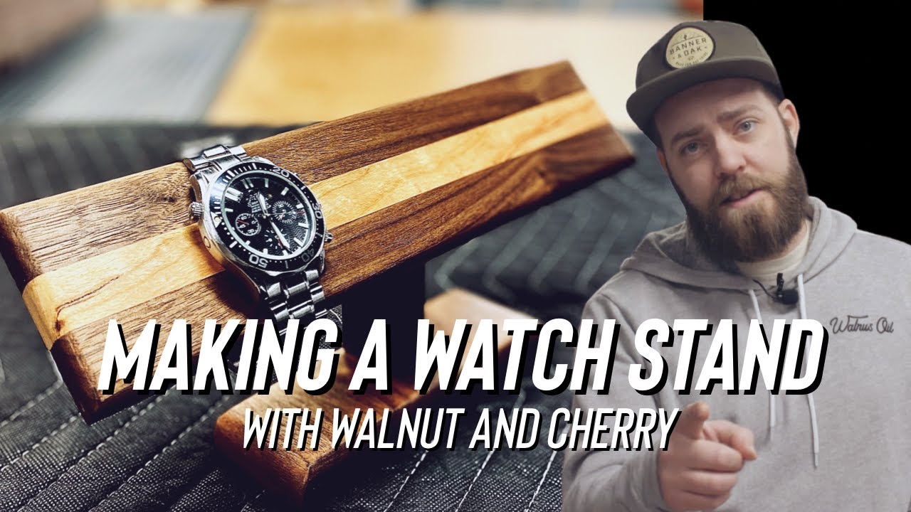 Making a Watch Stand with Walnut and Cherry | DIY Watch Stand | Small Woodworking Project