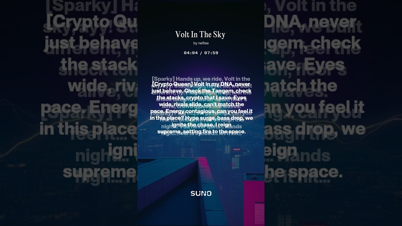Volt In The Sky Voltinu.in Crypto Music Join The Voltarmy Like & Subscribe 