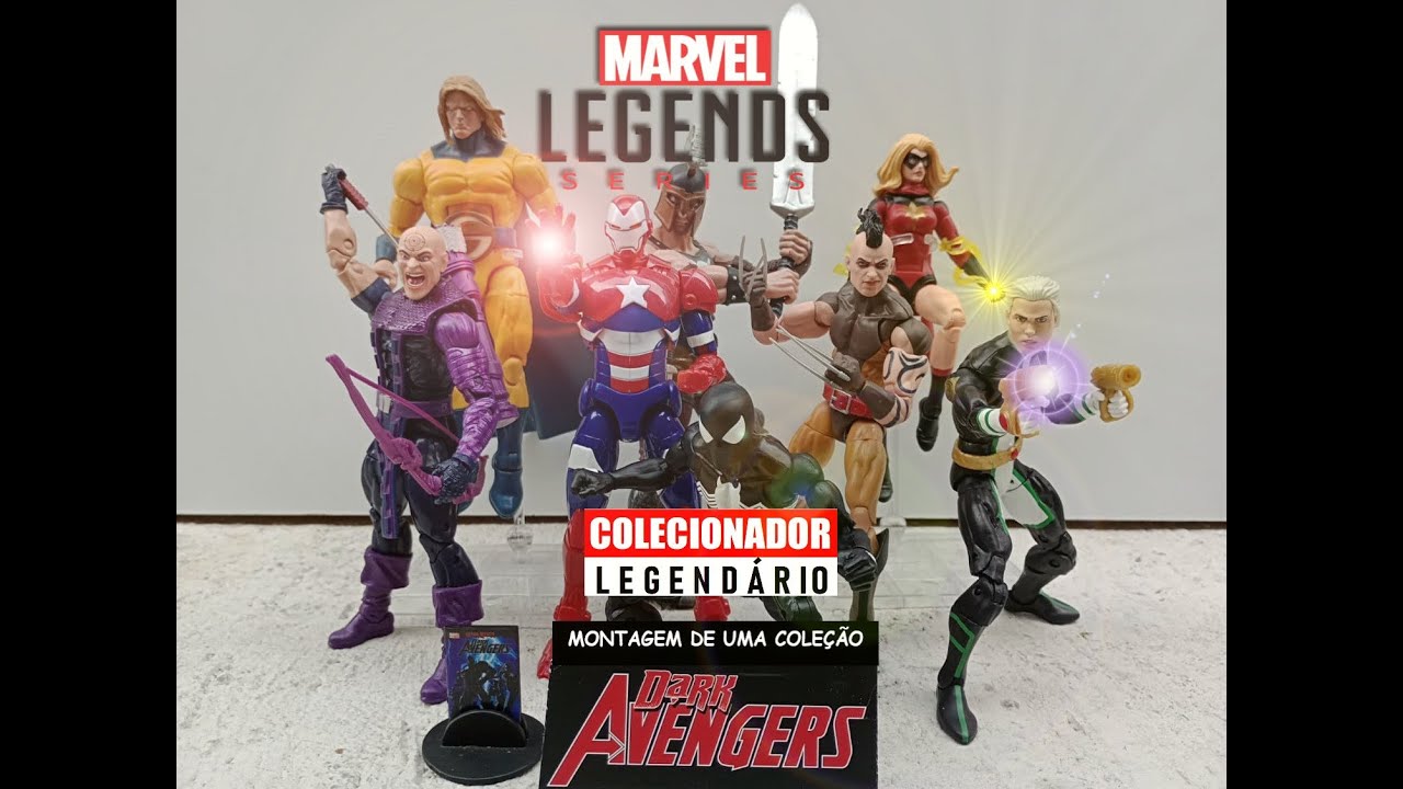 Marvel Legends - Montagem da coleção dos Vingadores Sombrios (Dark Avengers)