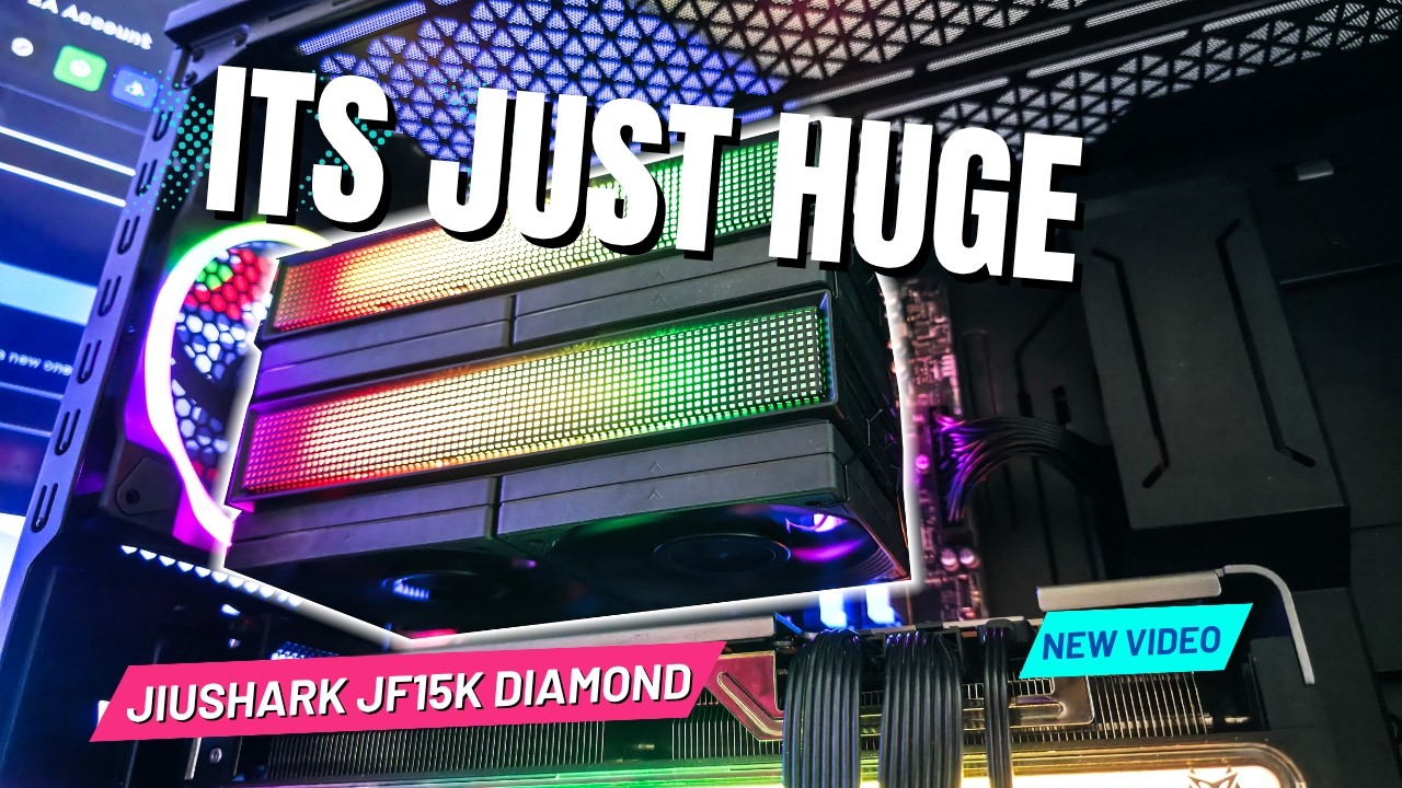 Jiushark JF15K Diamond CPU Cooler review - This is one Big CPU Cooler!