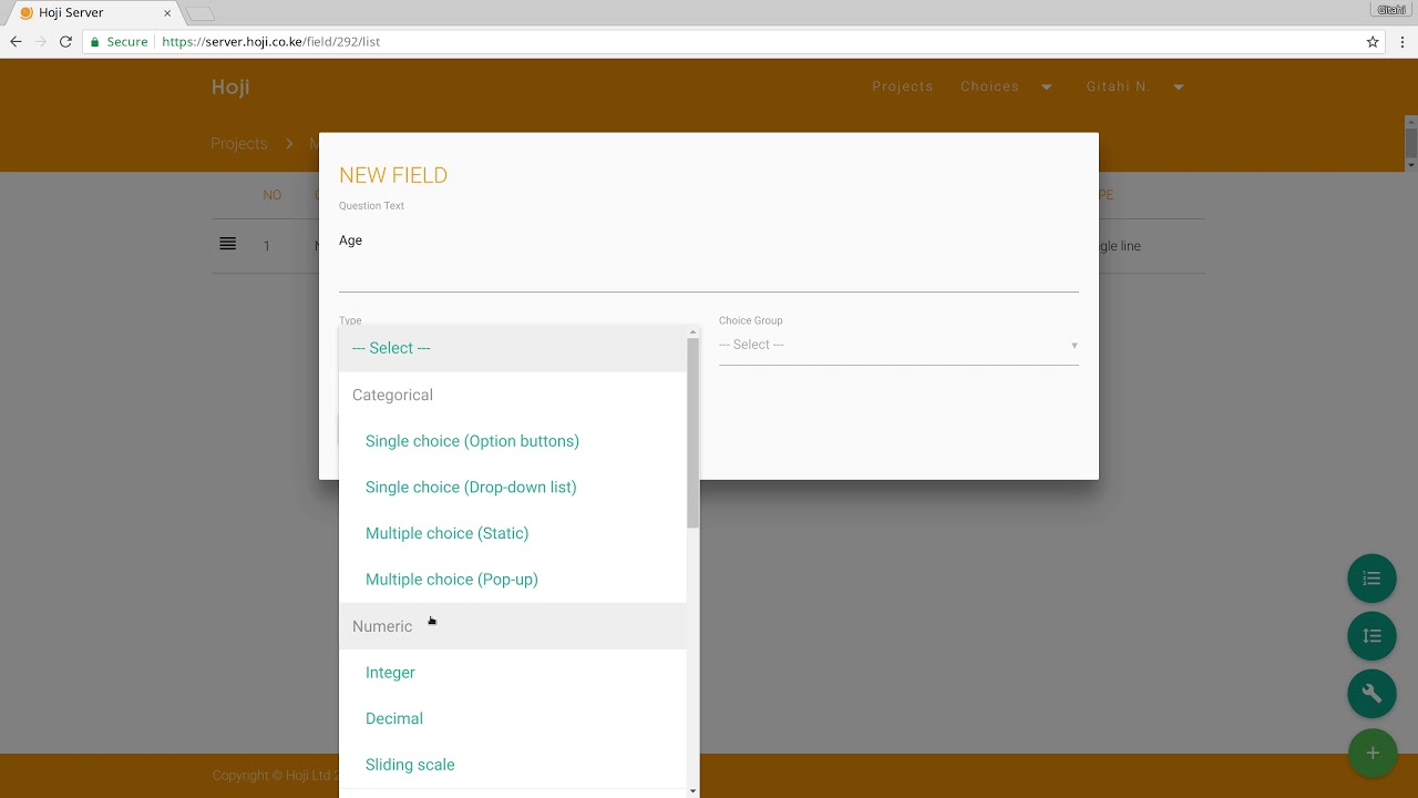 Tutorial 3: How to create your own data collection form