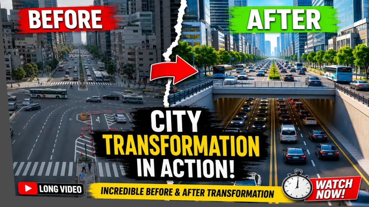 Mega Underpass Construction Project | Complete Civil Engineering Animation