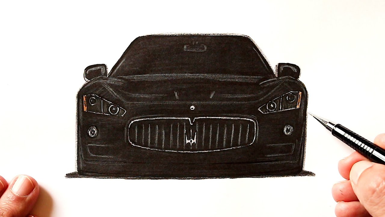 Как нарисовать машину Maserati GranTurismo