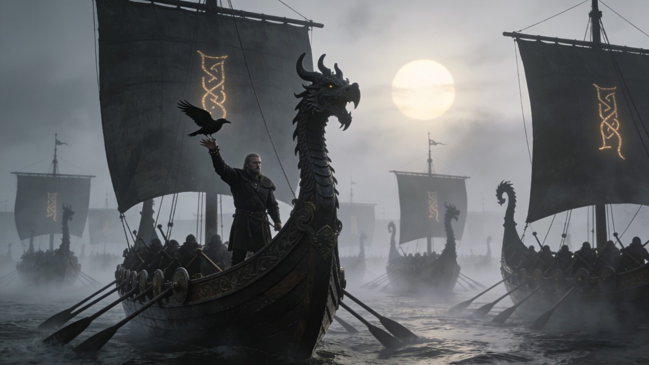 The Raven Fleet | Epic Viking Music for Longship Warfare