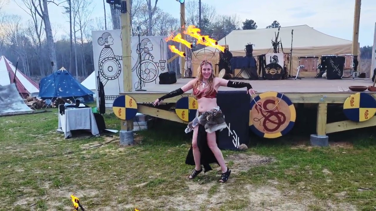 The Viking Experience - viking bellydance - fire