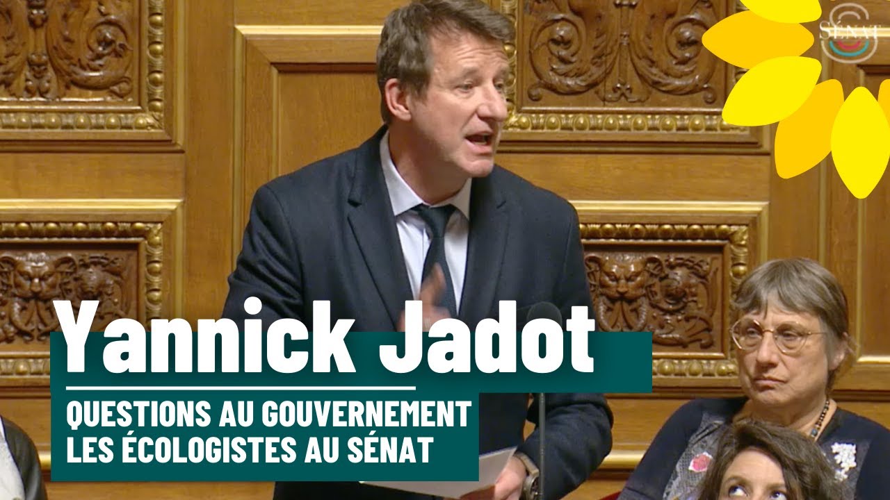 Yannick Jadot s'adresse au gouvernement concernant les attaques répétées contre l'écologie en France