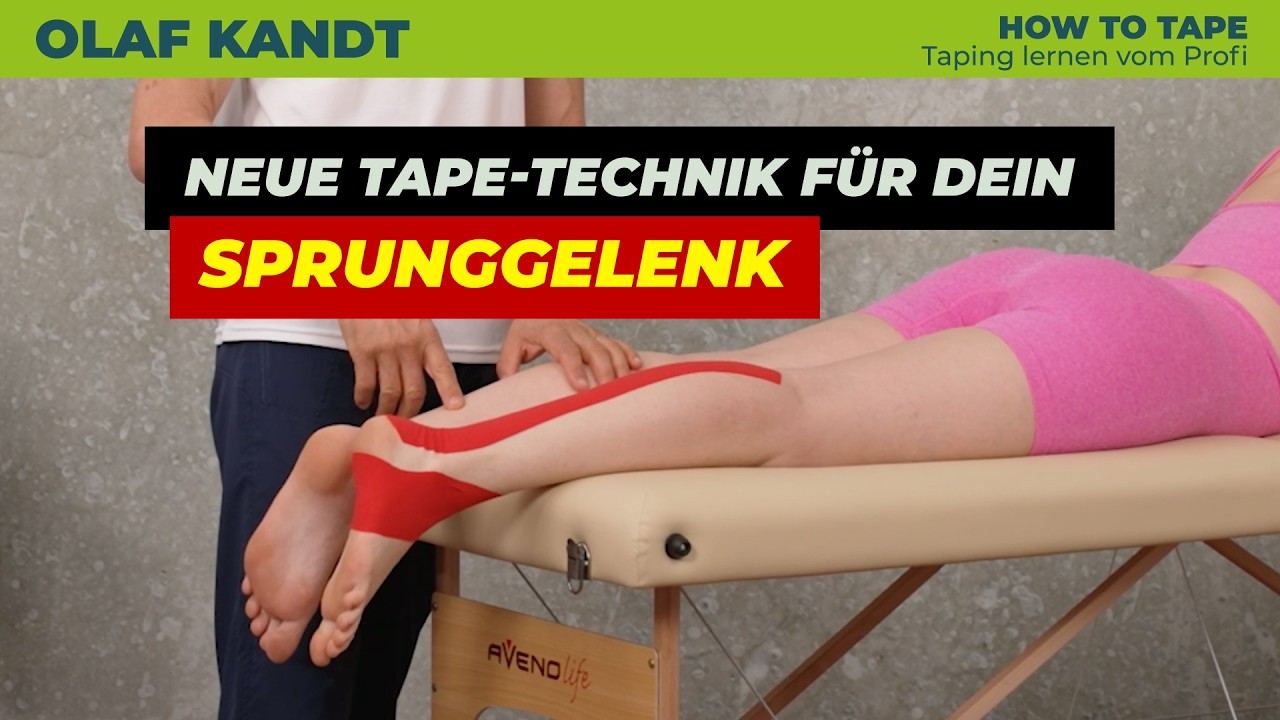 Tape Hack gegen Instabilität im Sprunggelenk & Achillessehne | Profi Tipp von Olaf Kandt