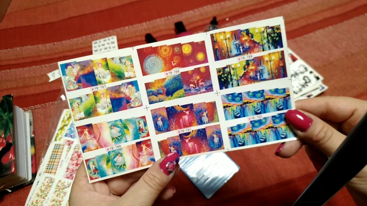 Все мои запасы!  Слайдеры для маникюра