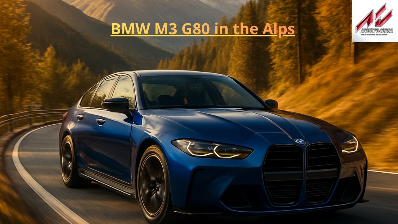 Assetto Corsa. BMW M3 G80, in the Alps. Logitech G27