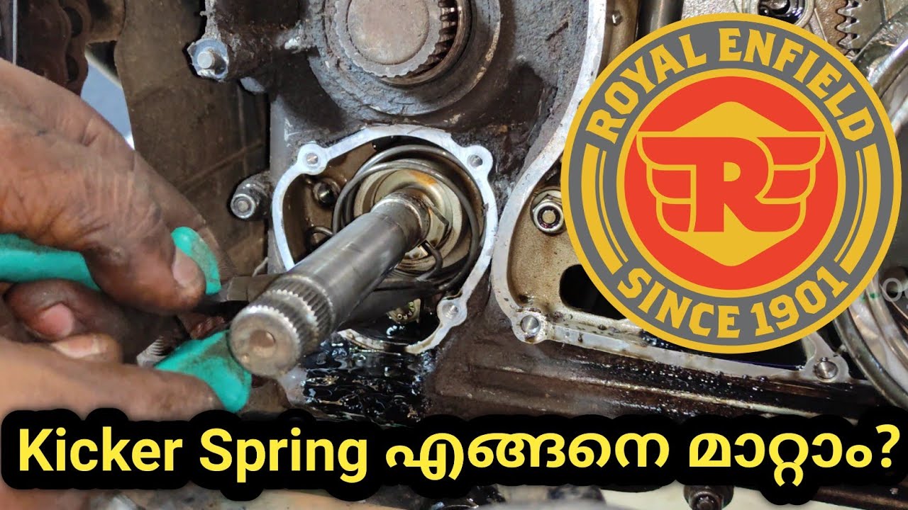 How To Replace Kicker Spring In Bullet Motorcycles|Full Details|Malayalam