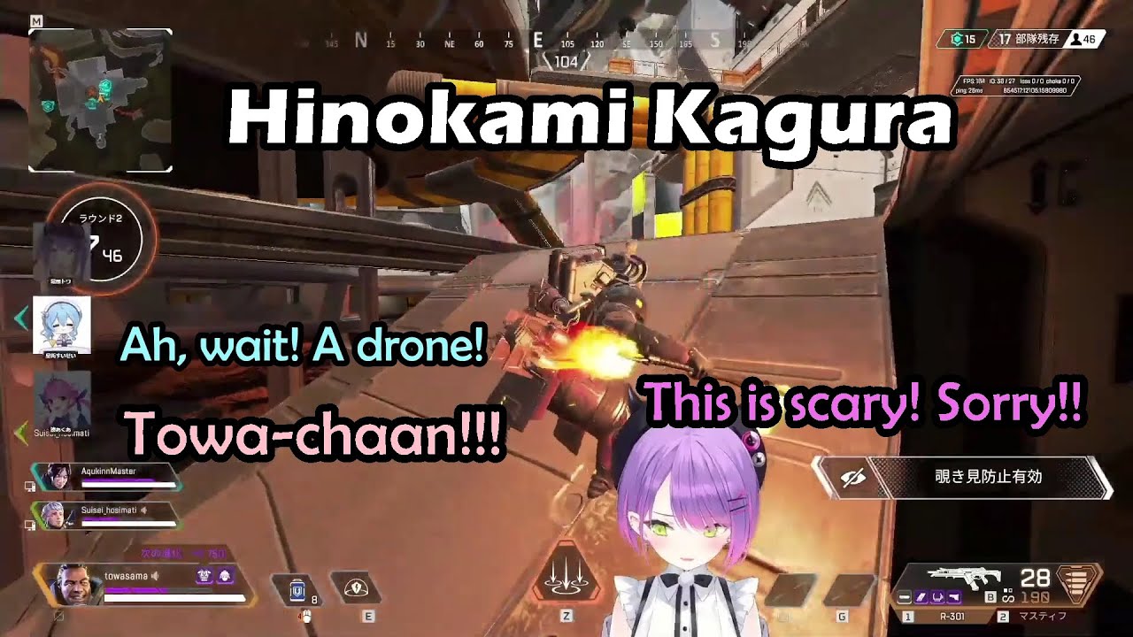 Aqua, Towa and Sui-chan Having Fun Playing With Wraith and Gibby's Emote With Enemies Around
