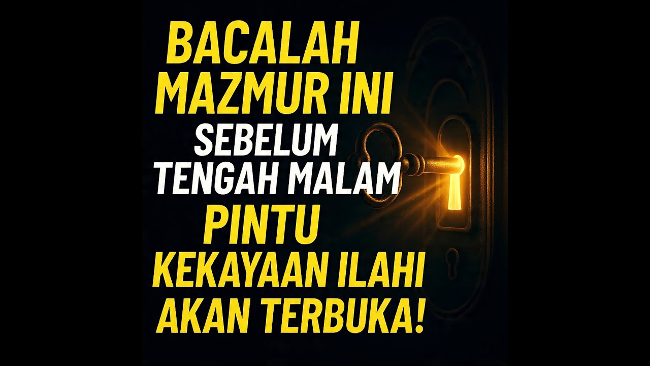 Bacalah Mazmur Ini Sebelum Tengah Malam — Pintu Kekayaan Ilahi Akan Terbuka!”