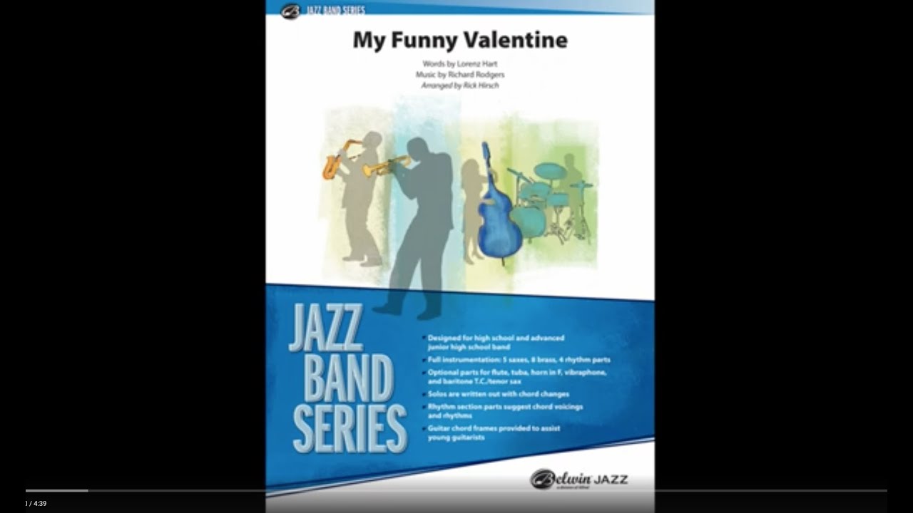 My Funny Valentine, arr. Rick Hirsch – Score & Sound