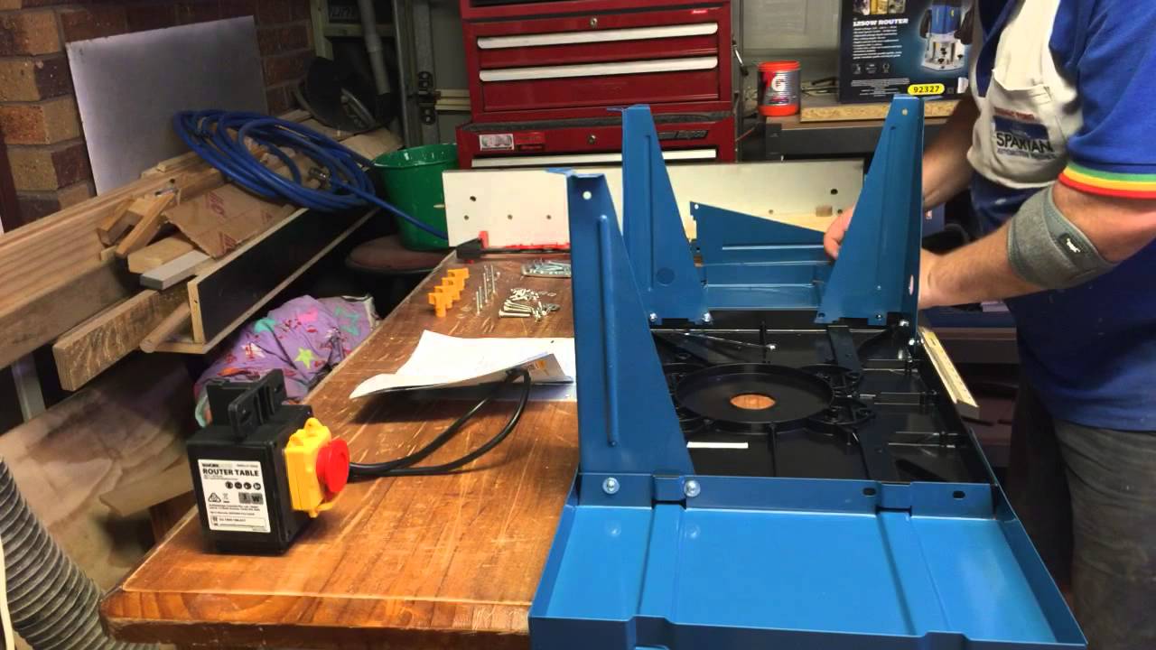 Time lapse assembly of workzone router table