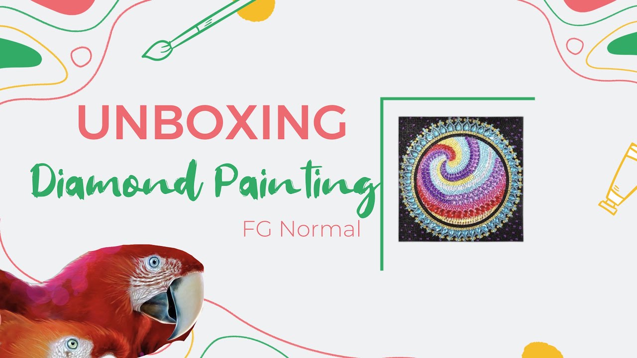 Fun projects,Diamond painting DIY and Cross-stitch Unboxing Video #fgnormal
