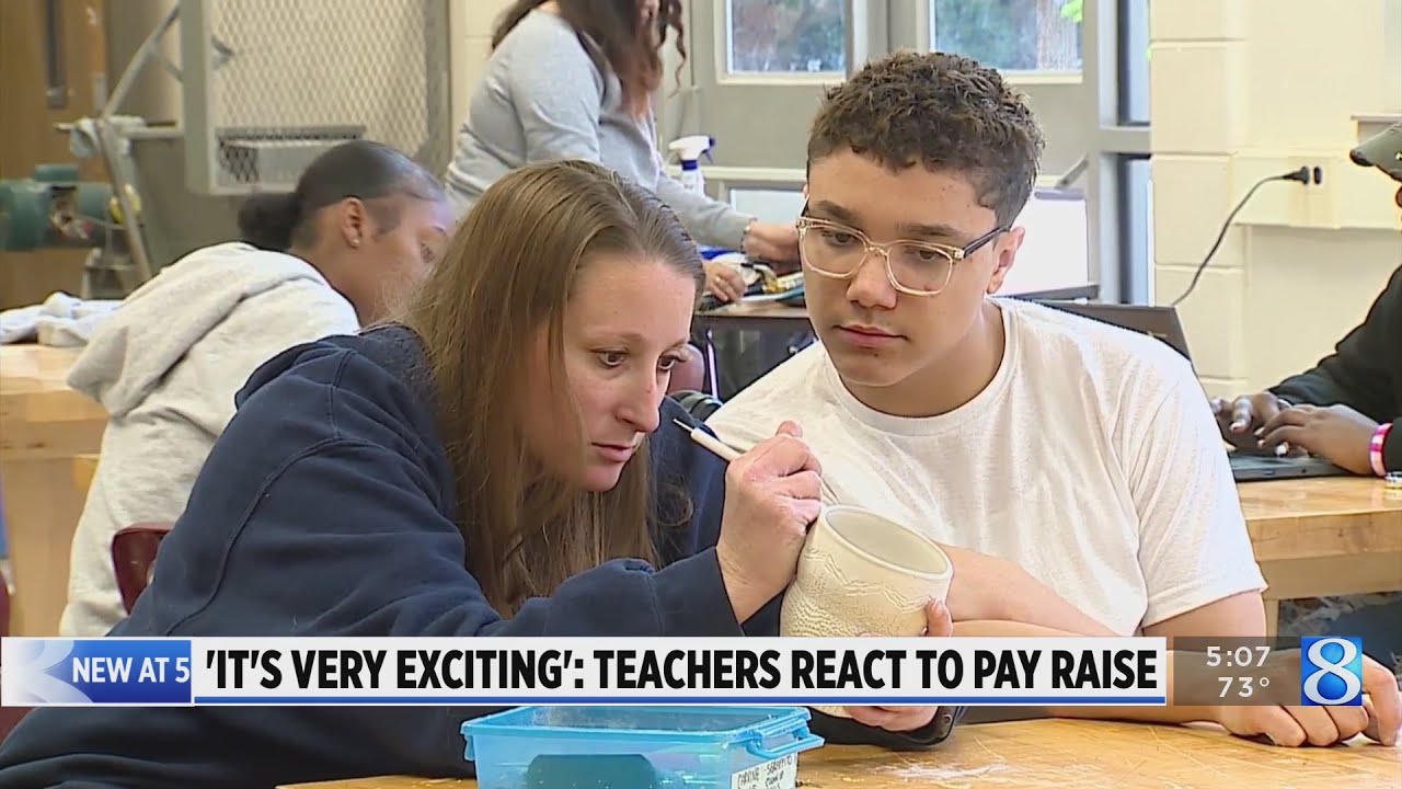 'It's very exciting': Teachers react to pay raise