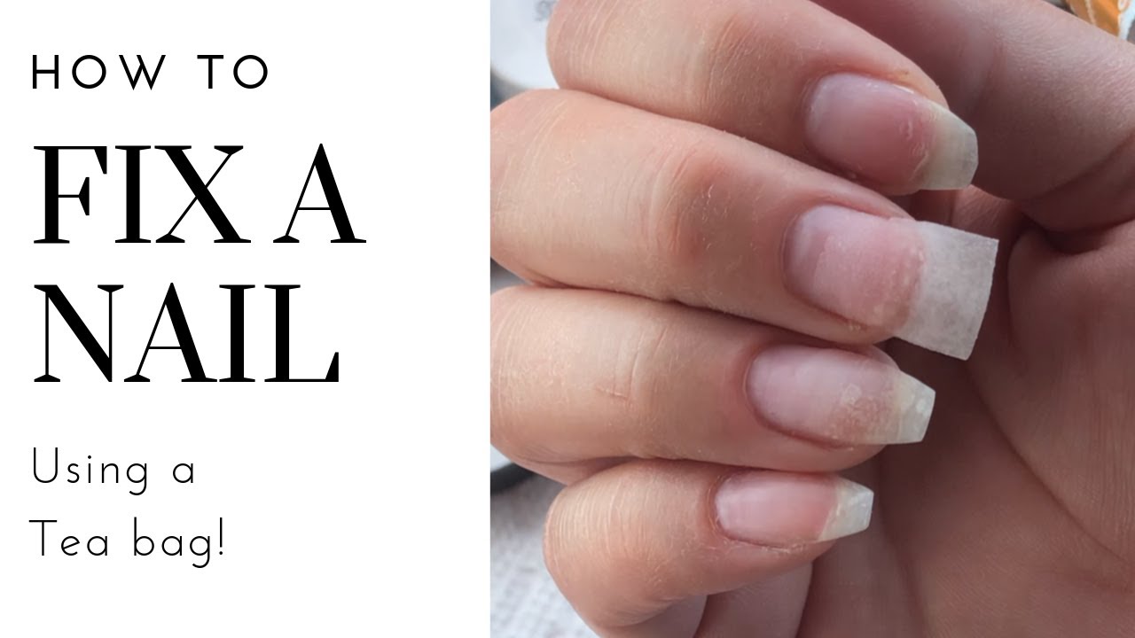 Teabag tips and Shaping DIY dip powder nails