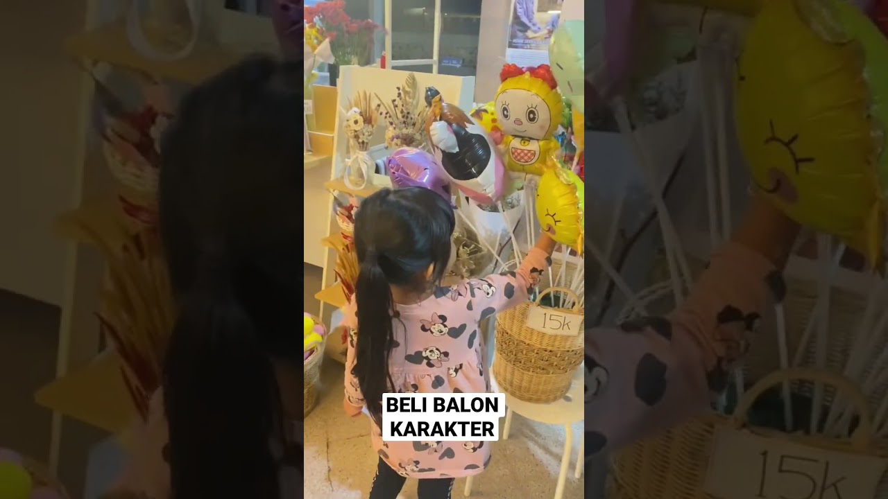 SAMANTHA BELI BALON KARAKTER #shorts #tiktok #viralshorts #viral #viralvideo #video #samantha