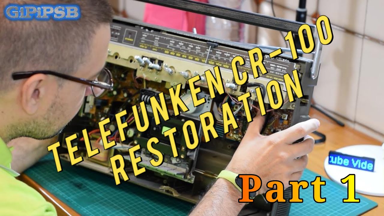 Boombox Telefunken CR-100 from 1982 Complete Restoration - Part 1
