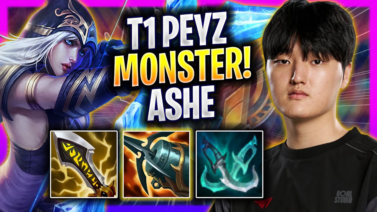 T1 PEYZ IS A MONSTER WITH ASHE! - T1 Peyz Plays Ashe ADC vs Varus!