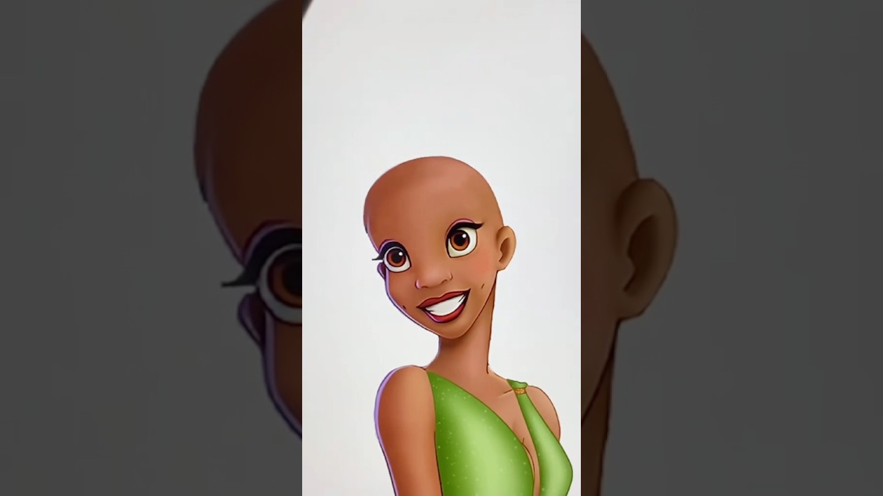 Tiana&rsquo;s transformation as Cleopatra #disney #art #digitalart #shorts