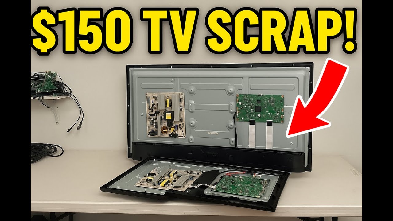 Scrapping a Vizio 70” TV for Gold & Parts — Can You Really Make $150?