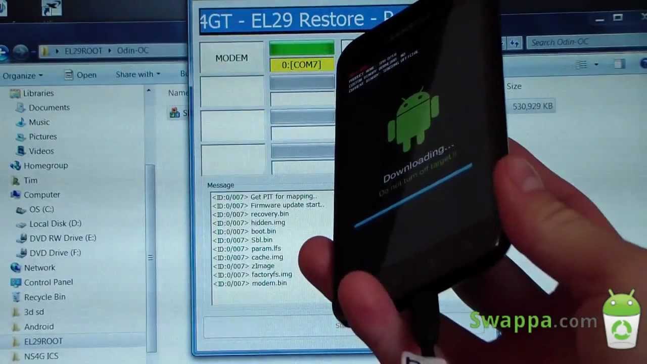 How to Root the Samsung Galaxy S II Epic 4G Touch on EL29