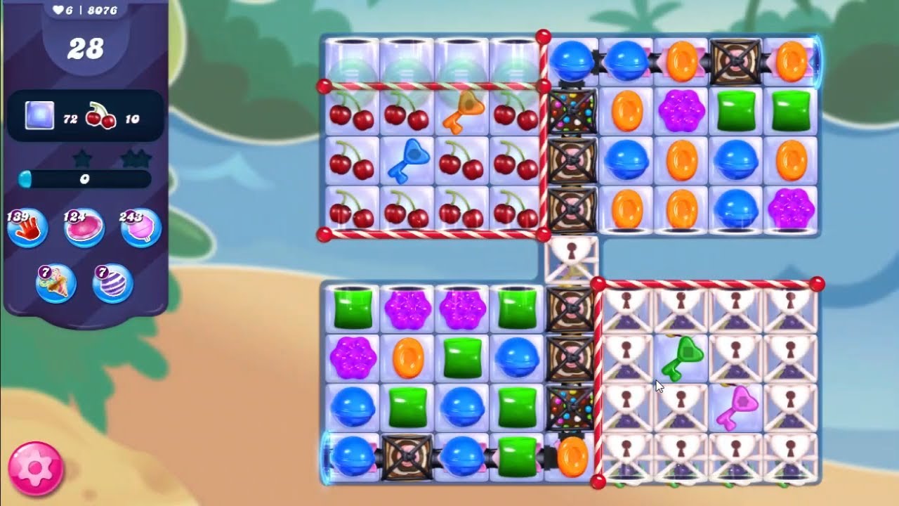 Candy Crush Saga Level 8076 NO BOOSTERS (second version)
