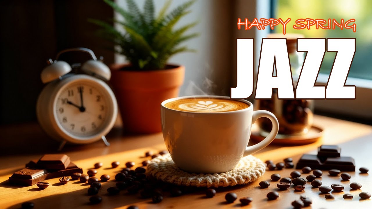 Happy Spring Jazz ☕ Relaxing Jazz Coffee Music & Elegant Bossa Nova Piano for Stress Relief