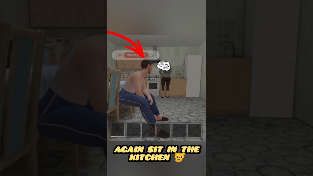 👉DAD AGAIN SIT IN KITCHEN WITH MOM GALYA 😂👉 #gameplay #schoolboyrunaway #gaming #funny #games