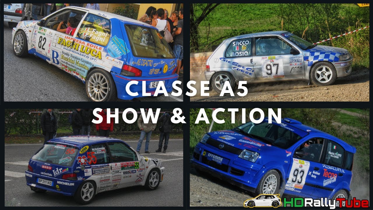 CLASSE A5 RALLY - ROVER MG | 106 RALLYE | FIAT PANDA | 205 RALLYE | SHOW & ACTION
