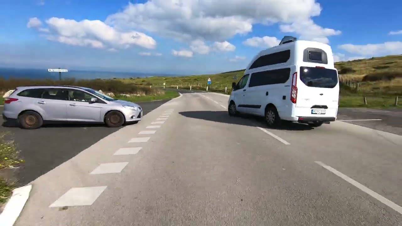 Ride from Calais Ferry Terminal to Boulogne sur-Mer / Rear camera