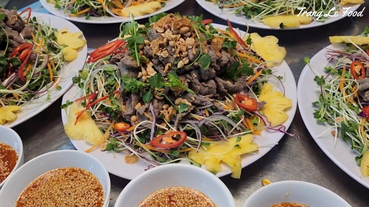NẤU ĂN ĐÃI TIỆC - LÀM GỎI BÒ RAU CẢI MẦM SỐT CHANH DÂY theo cách này thì THƠM NGON VÔ CÙNG