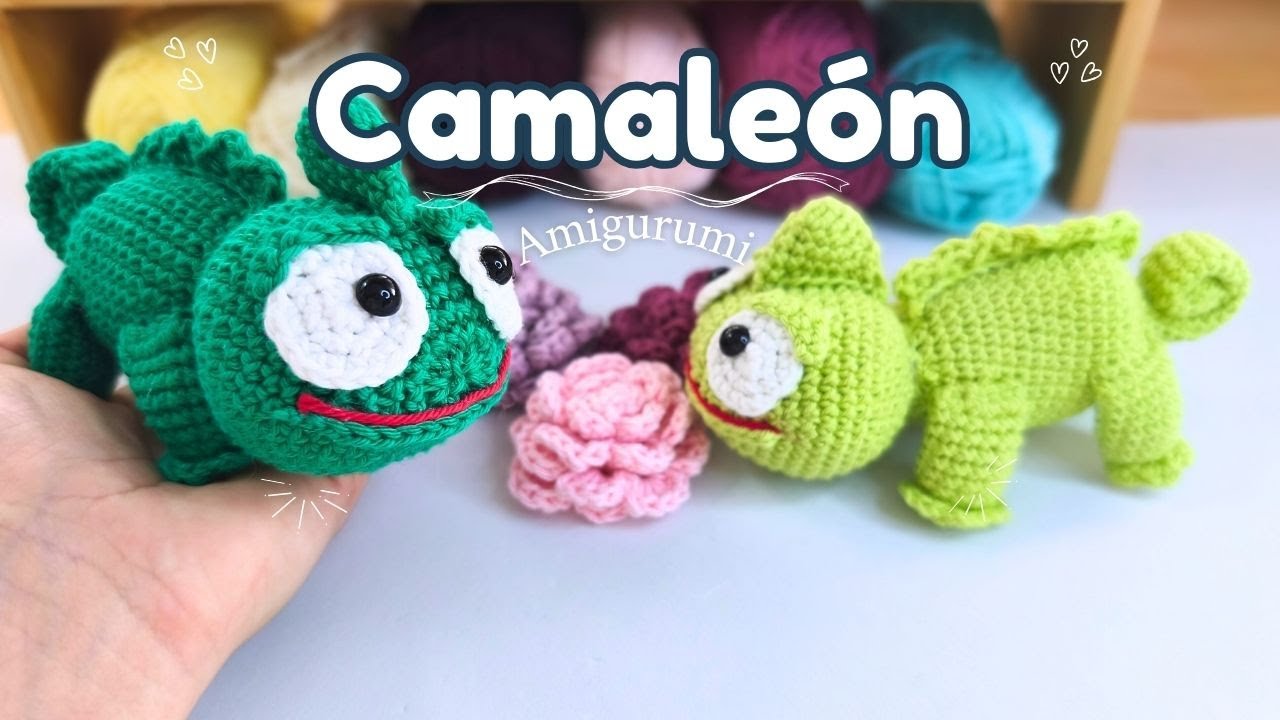 Camaleón Amigurumi Fácil – Tutorial Paso a Paso (Ideal para Principiantes)