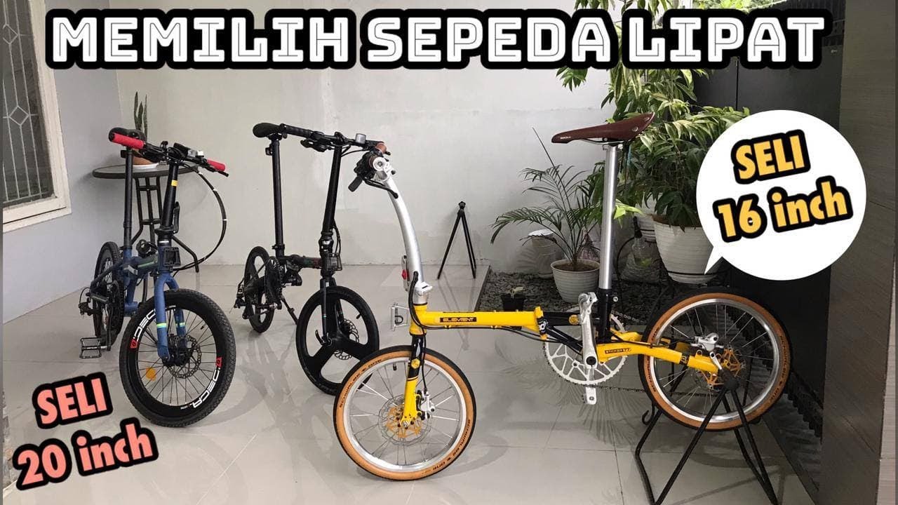 MEMILIH SEPEDA LIPAT 16 INCH ATAU 20 INCH ? BERDASARKAN TINGGI DAN BERAT BADAN, MANA YG LEBIH IDEAL?