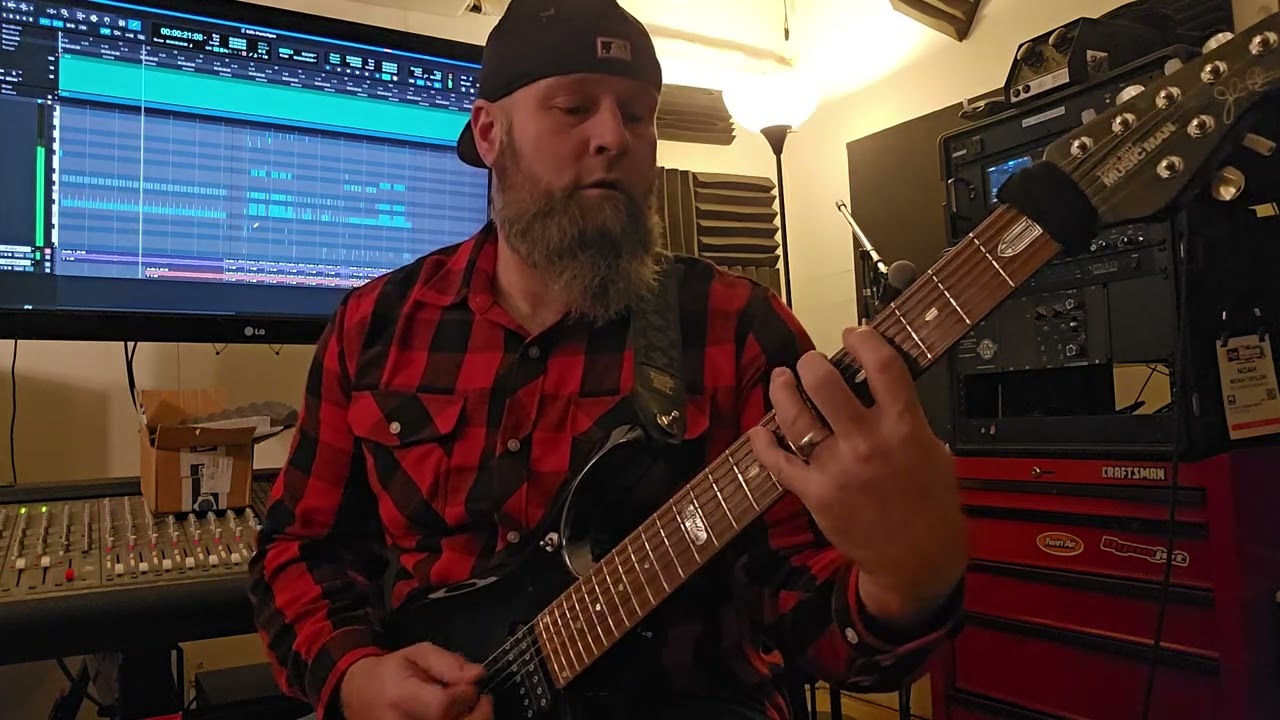 Practicing rhythm to get ready for recording.
