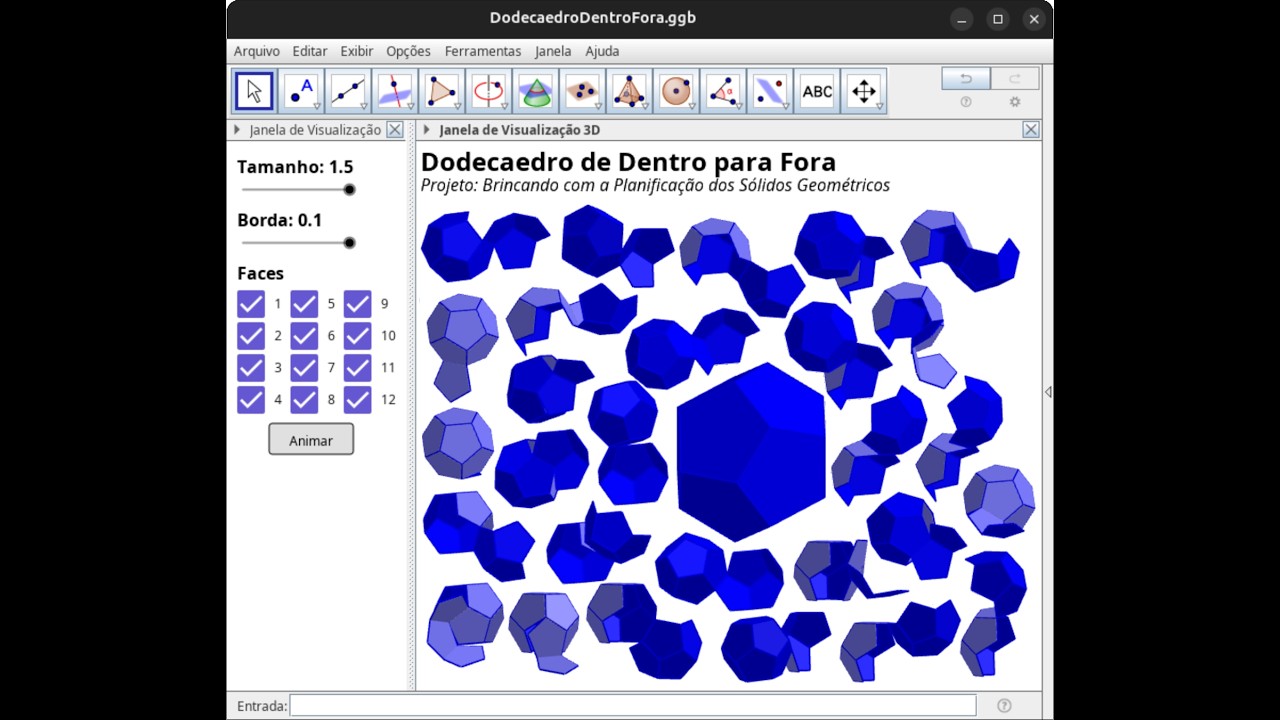 Dodecaedro de Dentro para Fora (Dodecahedron From Inside to Outside)