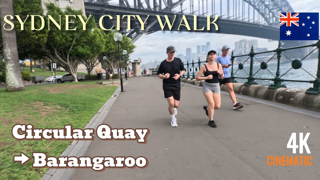 Sydney City Walk | Circular Quay to Barangaroo (4K）
