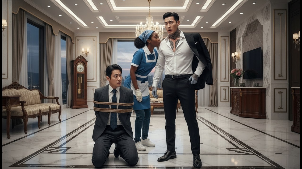 The Korean Boss Was About to Execute a Traitor—Until the Black Cleaner Whispered a Code Word Only...