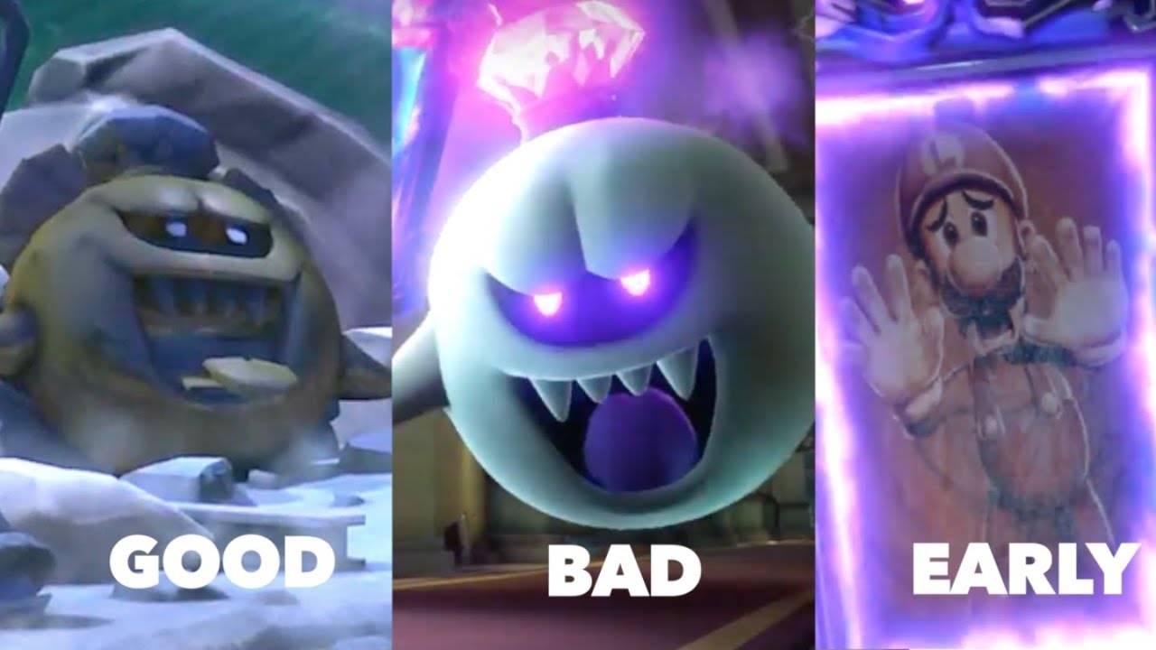 Luigi's Mansion 3 All Three Endings (Good,Bad,Early)