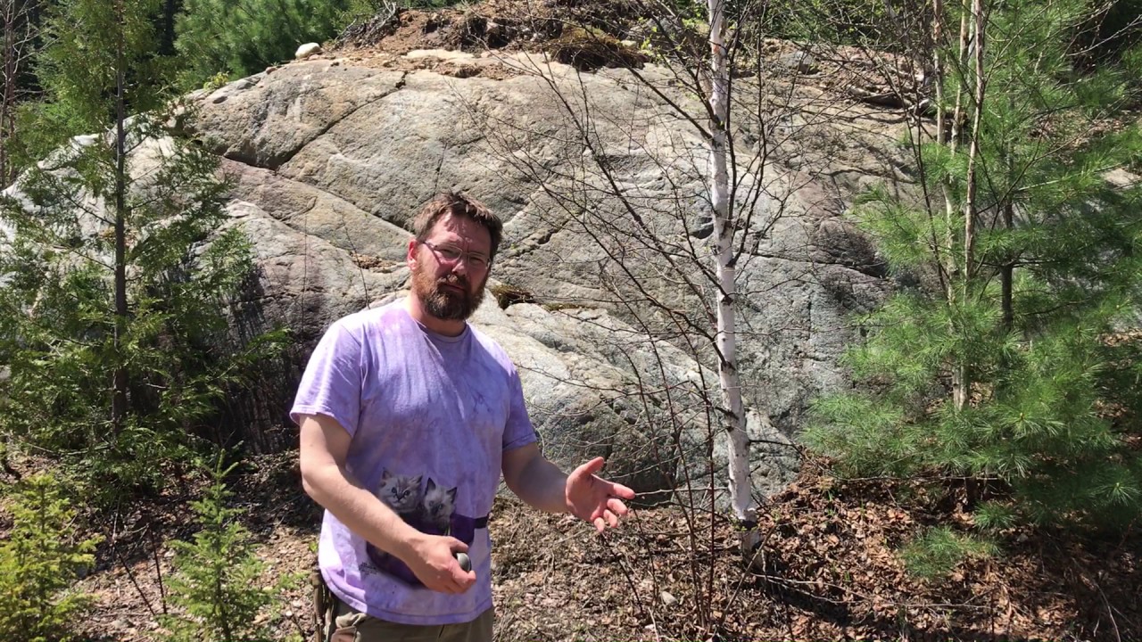 Archean rocks at Craig Lake State Park in the UP of MI