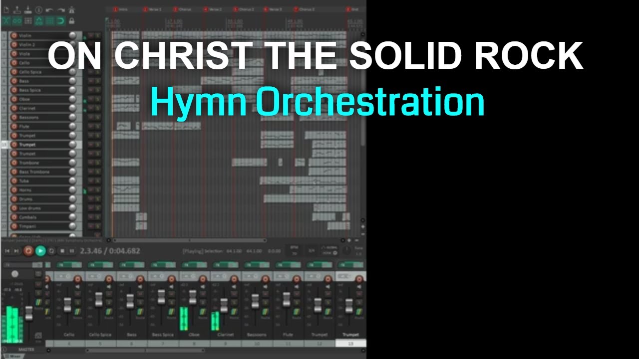 On Christ The Solid Rock - Hymn Instrumental Orchestration #ONEORCHESTRA