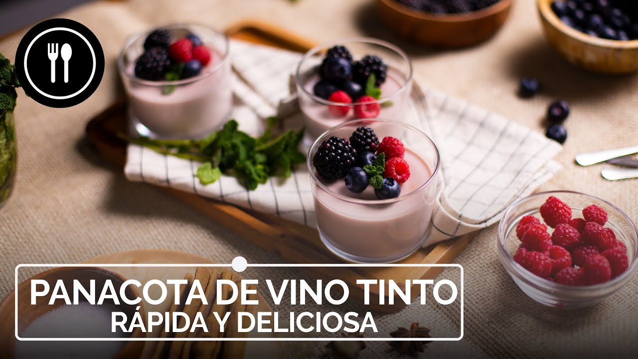 PANACOTA DE VINO TINTO rápida y deliciosa
